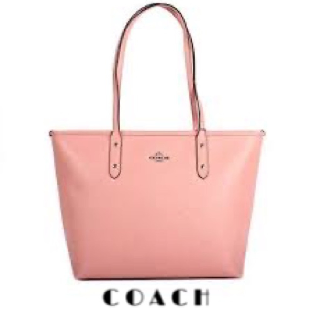 COACH Reversible Pink City Tote Bag
